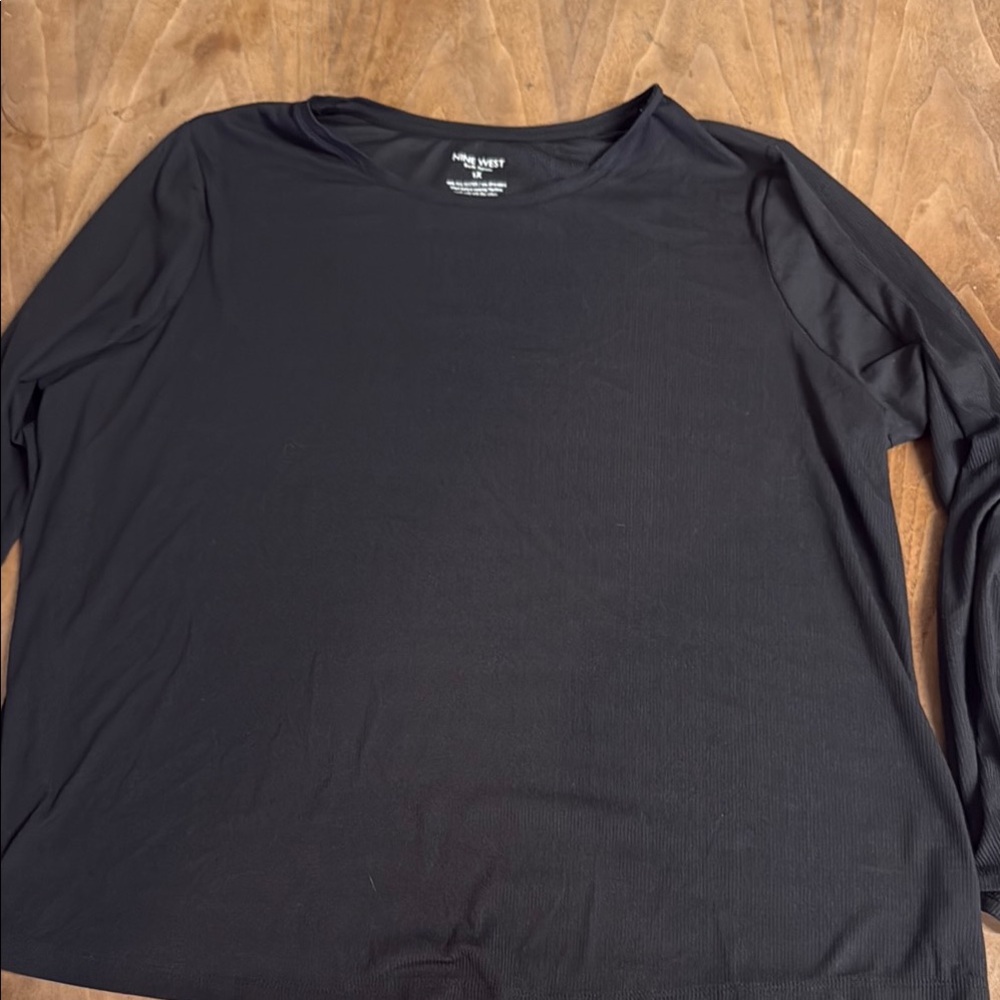 Nine West Soft Spun Black Top